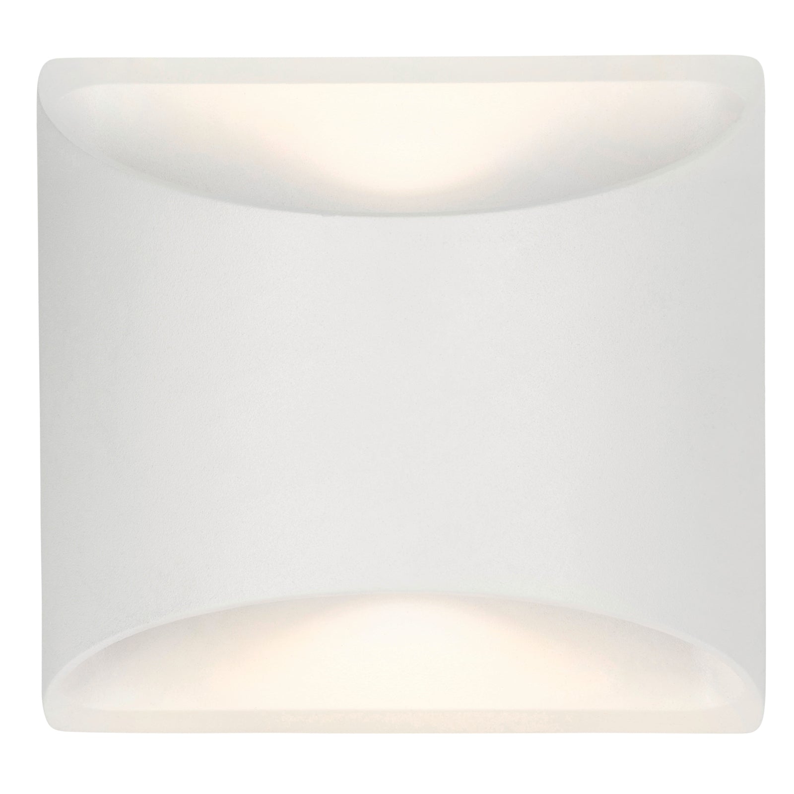 Brilliant 8W Binley White Aluminium Up Down Wall Light IP44 21304/05