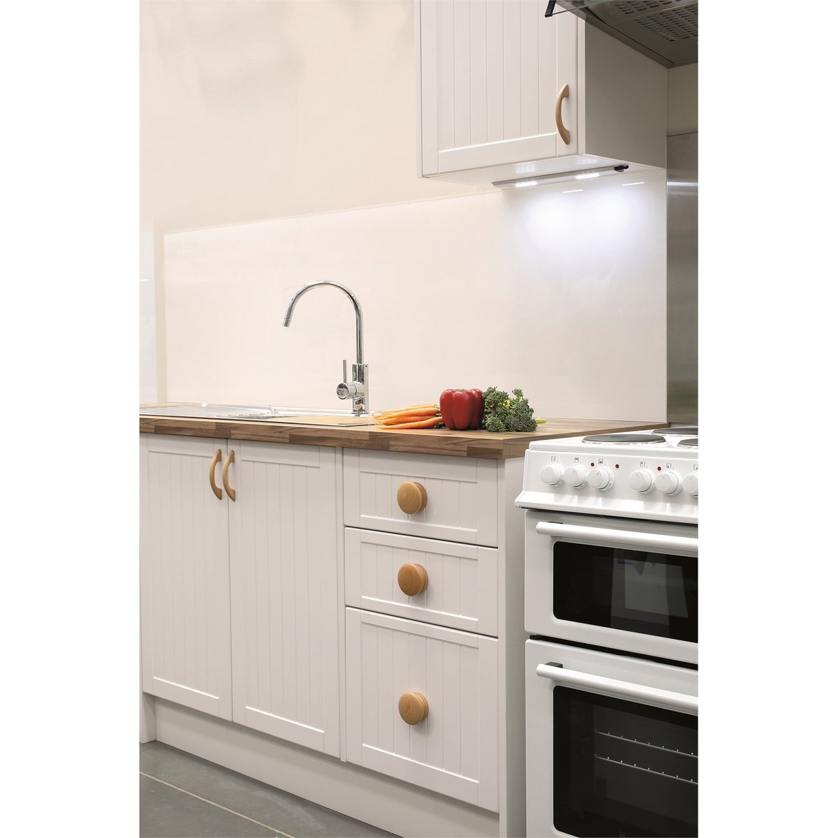 Prestige Beech Raised Bow Handle - 96mm - Oak Timber - Textural Beauty - SuperSaverAU - view 4