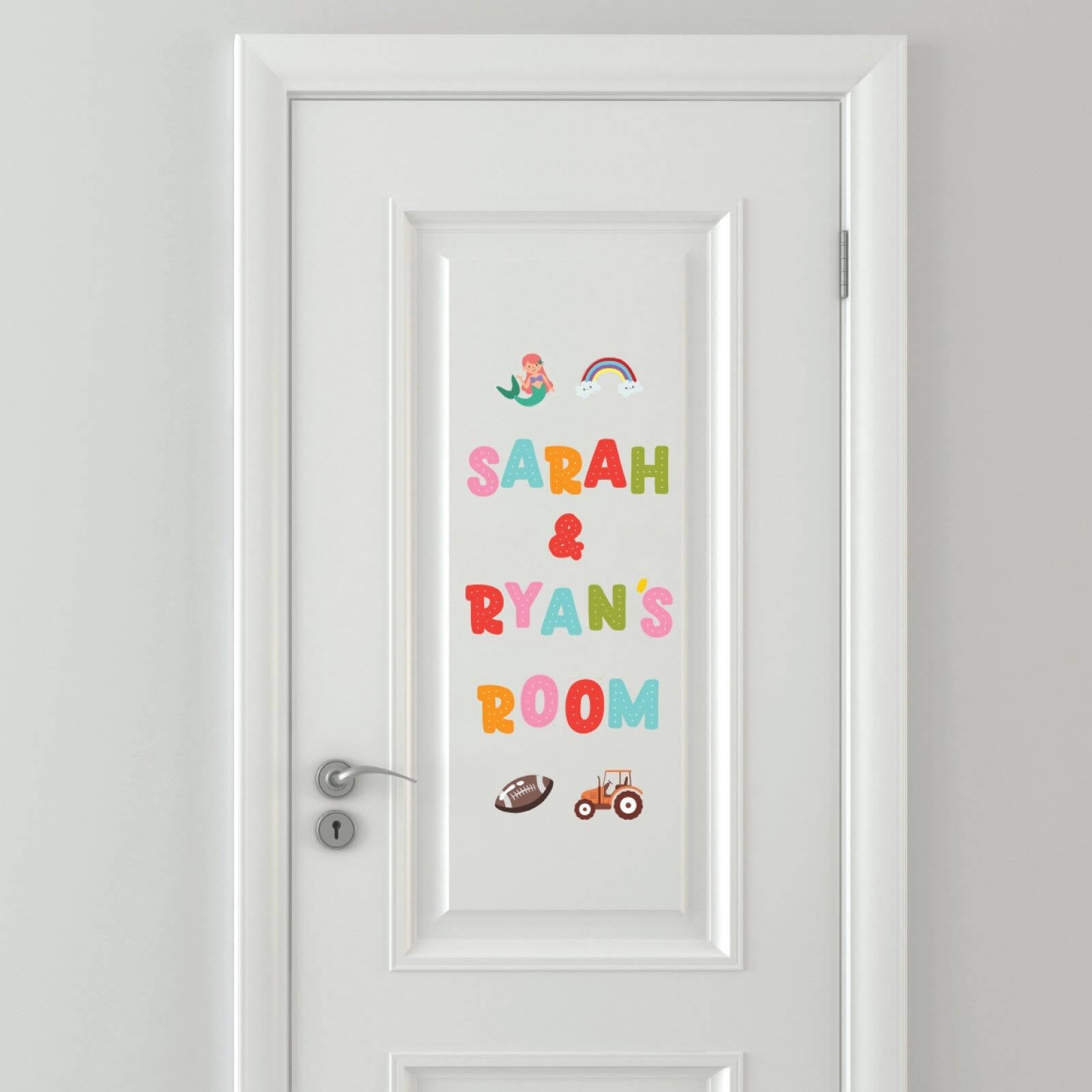 Numero Kids Vinyl Letter Kit Self-Adhesive Peel and Stick Decals