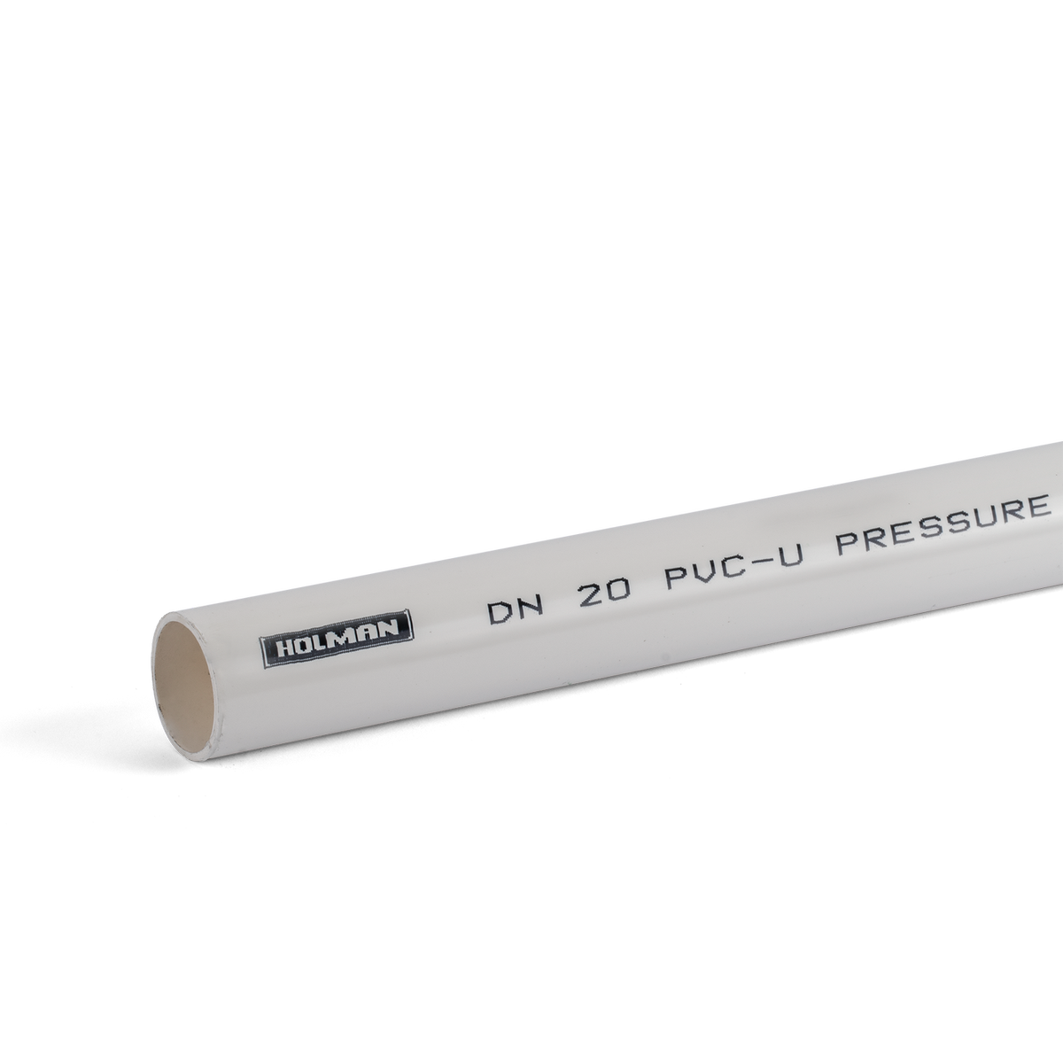 Holman 25mm x 1m Class 12 Pressure PVC Pipe, White Water Transfer Pipe