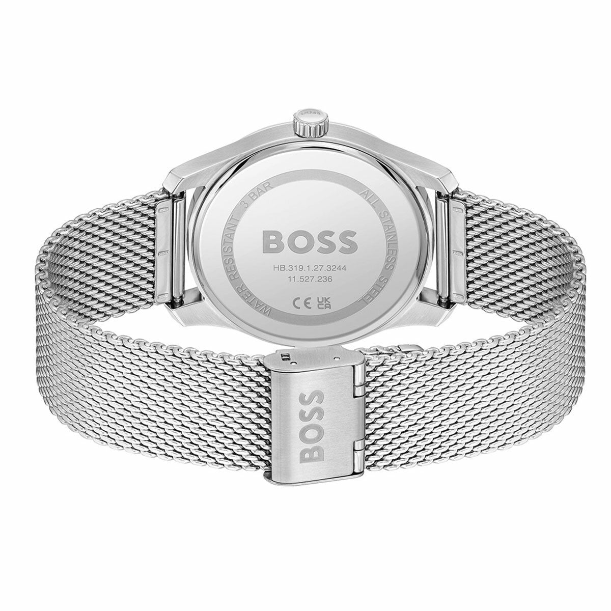 BOSS Principle Stainless Steel Wristwatch Mens Blue Dial Roman Numerals 1514115 — image 3