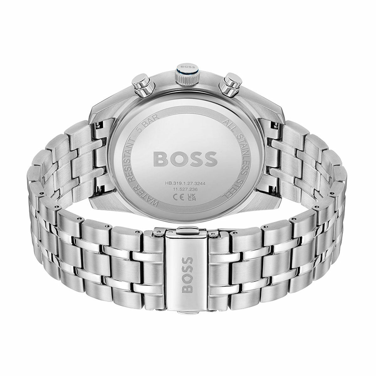 BOSS Skytraveller Stainless Steel Wristwatch Mens Chronograph Blue Dial 1514216 — image 3