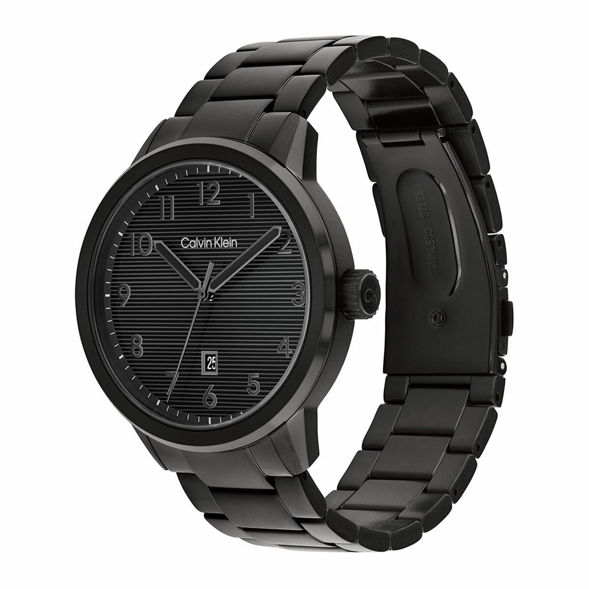 Calvin Klein Minimalistic Pilot Black Steel Wristwatch Mens 42mm Black Dial — image 2