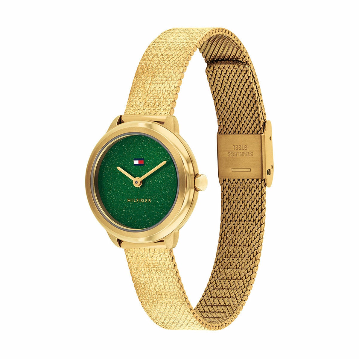 Tommy Hilfiger Green Dial Wristwatch Gold Plated Steel 26mm Women's Demi 1782812 — image 2