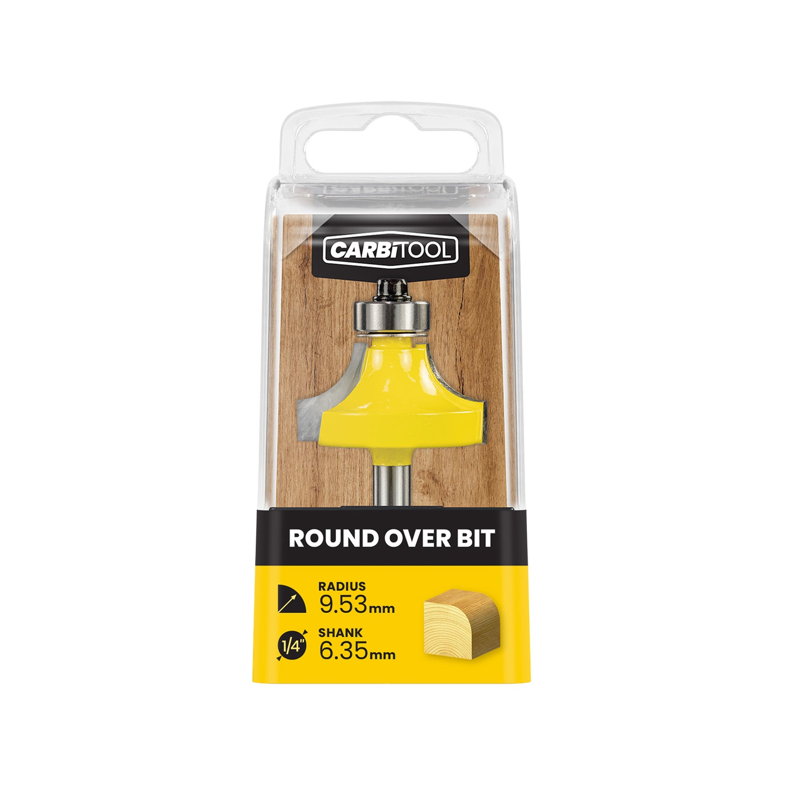 Carbitool 9.53mm Radius Round Over Router Bit