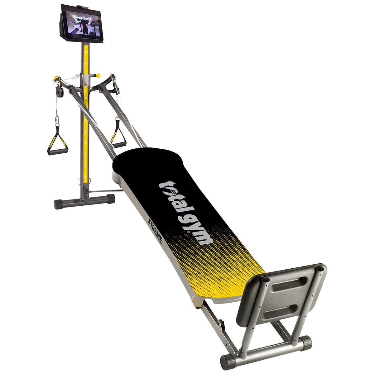 Total Gym Xtreme Black and Yellow, 239.5 x 40.7 x 109.7 cm, Total Body Workout - SuperSaverAU - view 1