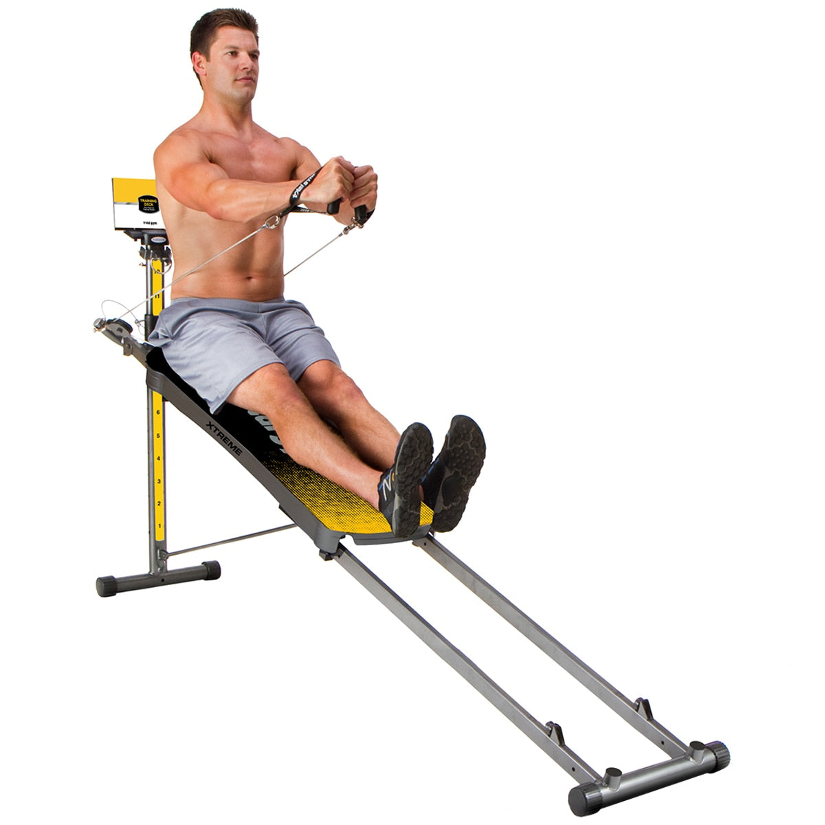 Total Gym Xtreme Black and Yellow, 239.5 x 40.7 x 109.7 cm, Total Body Workout - SuperSaverAU - view 3