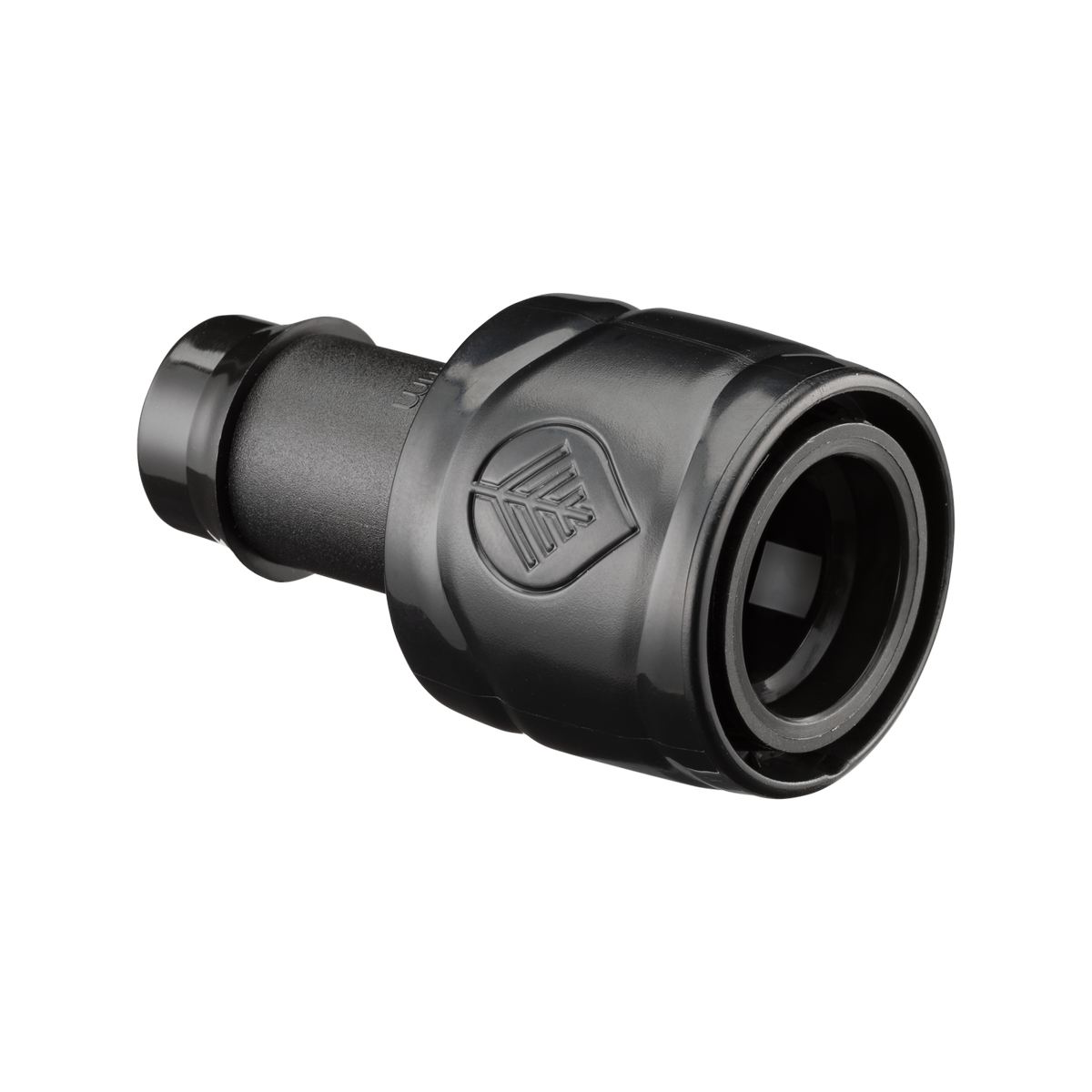 Pope 19mm Snap-Sure Connector - Black Polypropylene Irrigation Fitting