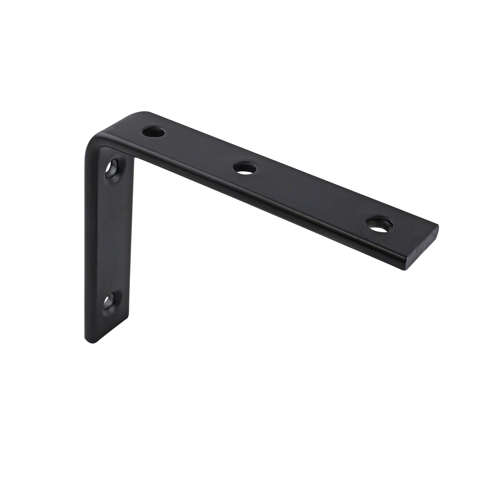 Carinya 125 x 100mm Black Heavy-Duty Powder Coated Steel Angle Bracket, 200kg