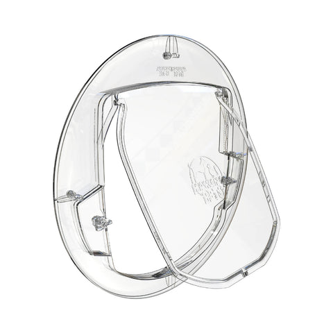 Hakuna Pets Medium Ultra Clear Pet Door - Clear Polycarbonate, 4-Way Locking Flap