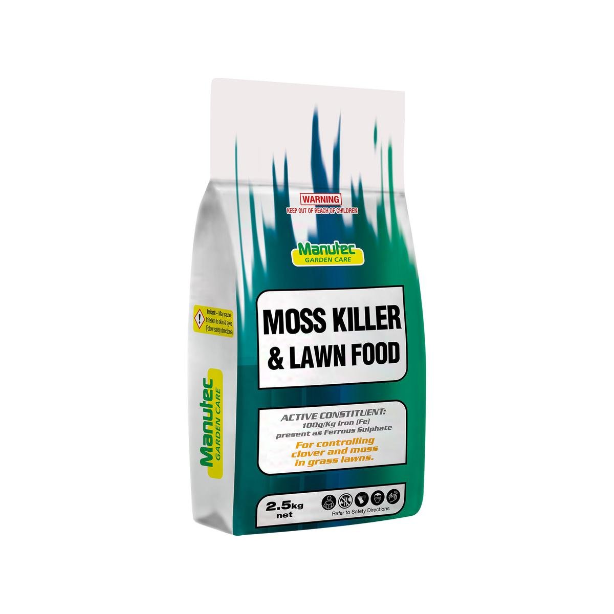 Manutec 2.5kg Moss Killer and Lawn Food Granular Selective