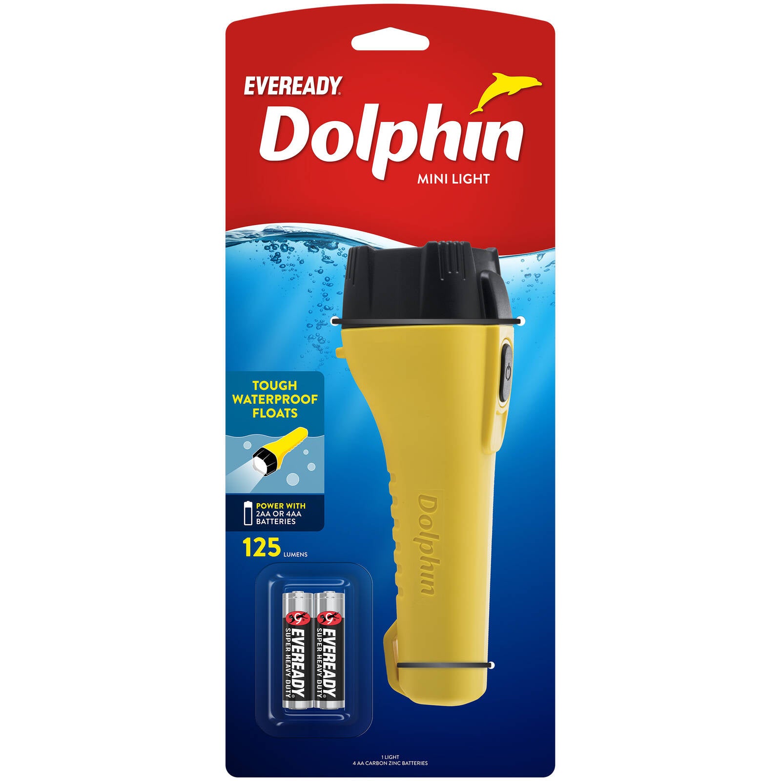 Eveready 125 Lumen Dolphin Mini Light LED Plastic Waterproof DOLH41