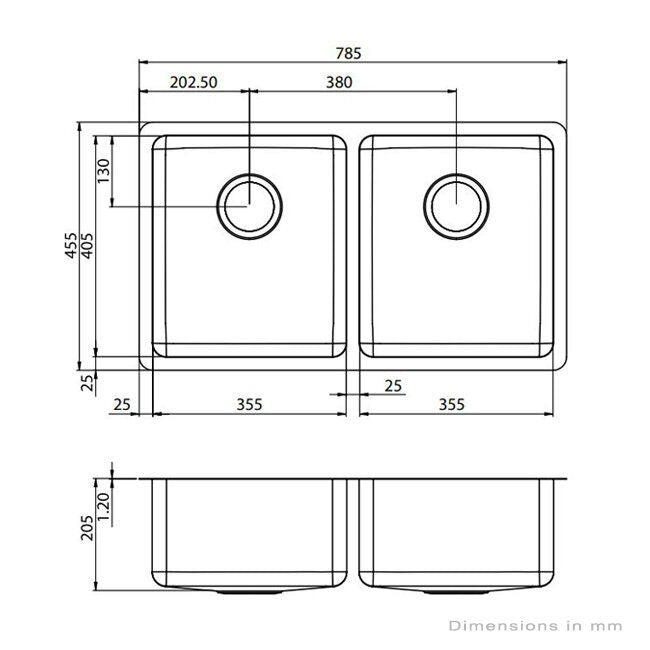 Oliveri Double Bowl Sink with Double Drainer and Essente Pull Out Tap Pack - Top or Undermount - SS31625SN63TU