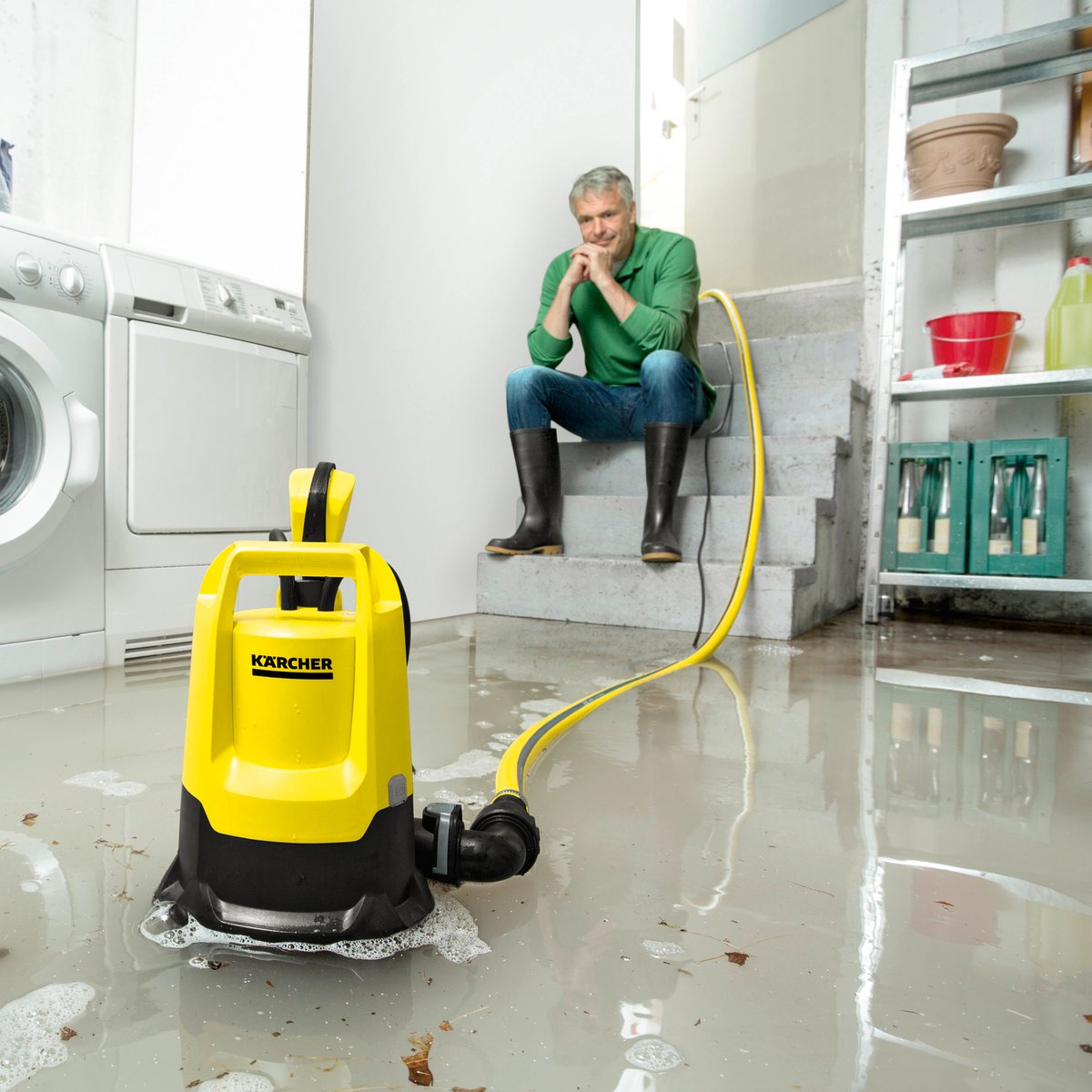 Karcher SP 16.000 Submersible Dirty Water Pump, 16000 L/h, Handles 20mm Particles