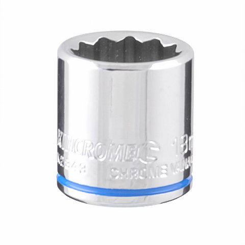 Kincrome 18mm 3/8" Drive Shallow Socket - 12 Point, Chrome Vanadium Steel