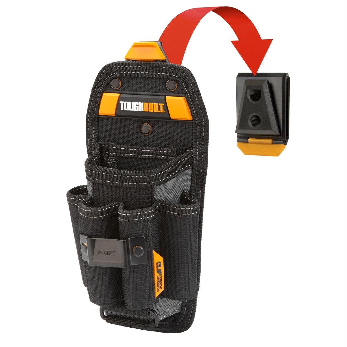 ToughBuilt Technician 6 Pocket Pouch with ClipTech Hub