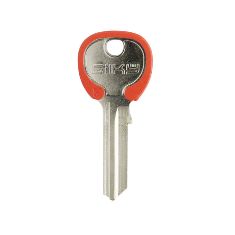 EHI LW4 Red Specialty Silky Key, Nickel Plated Brass & Rubber, for Key Cutting