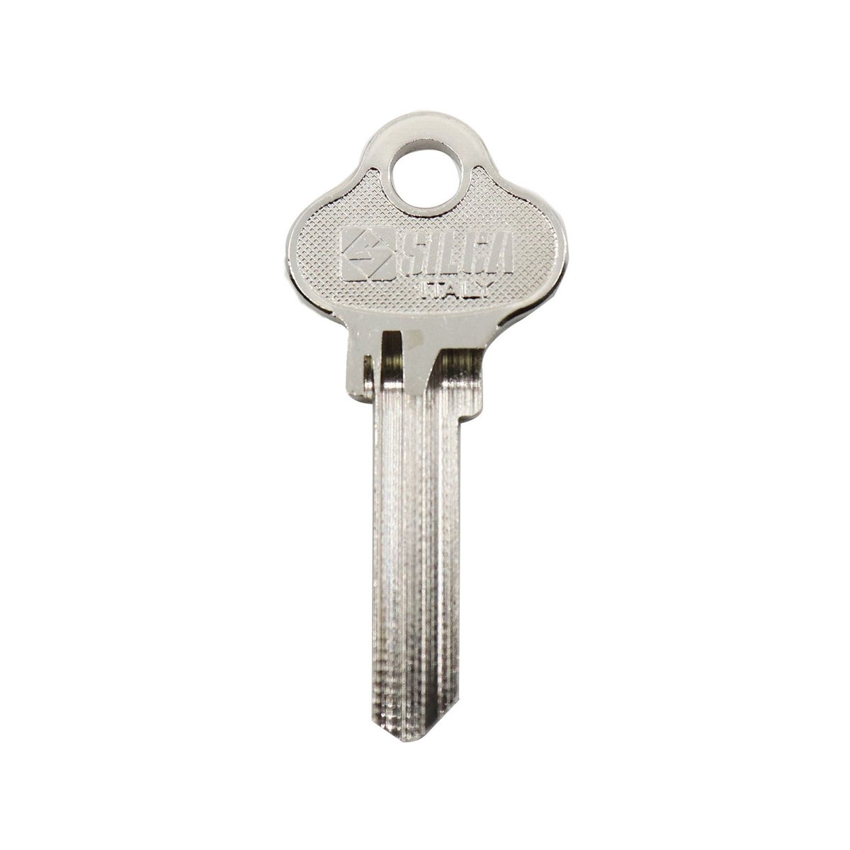 Ehi aus1 Silver Blank Key - Nickel Plated Brass - Compatible with House, Padlock, Locker Keys - SuperSaverAU - view 2