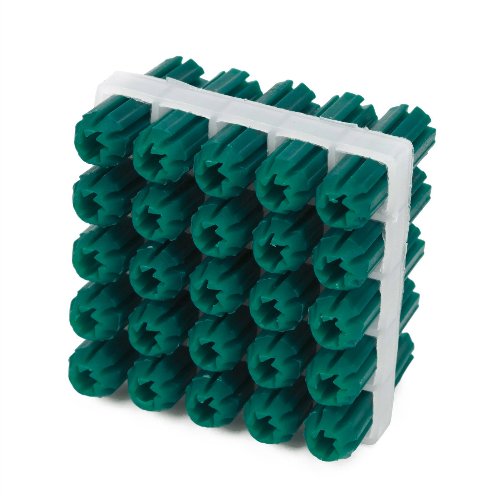 Ramset 7 x 25mm Green Plastic Wall Plugs - 25 Pack