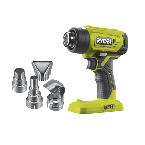 Ryobi 18V ONE+ Heat Gun Skin Only - Compact - 460°C - 4 Nozzles - LED Worklight - SuperSaverAU - view 1