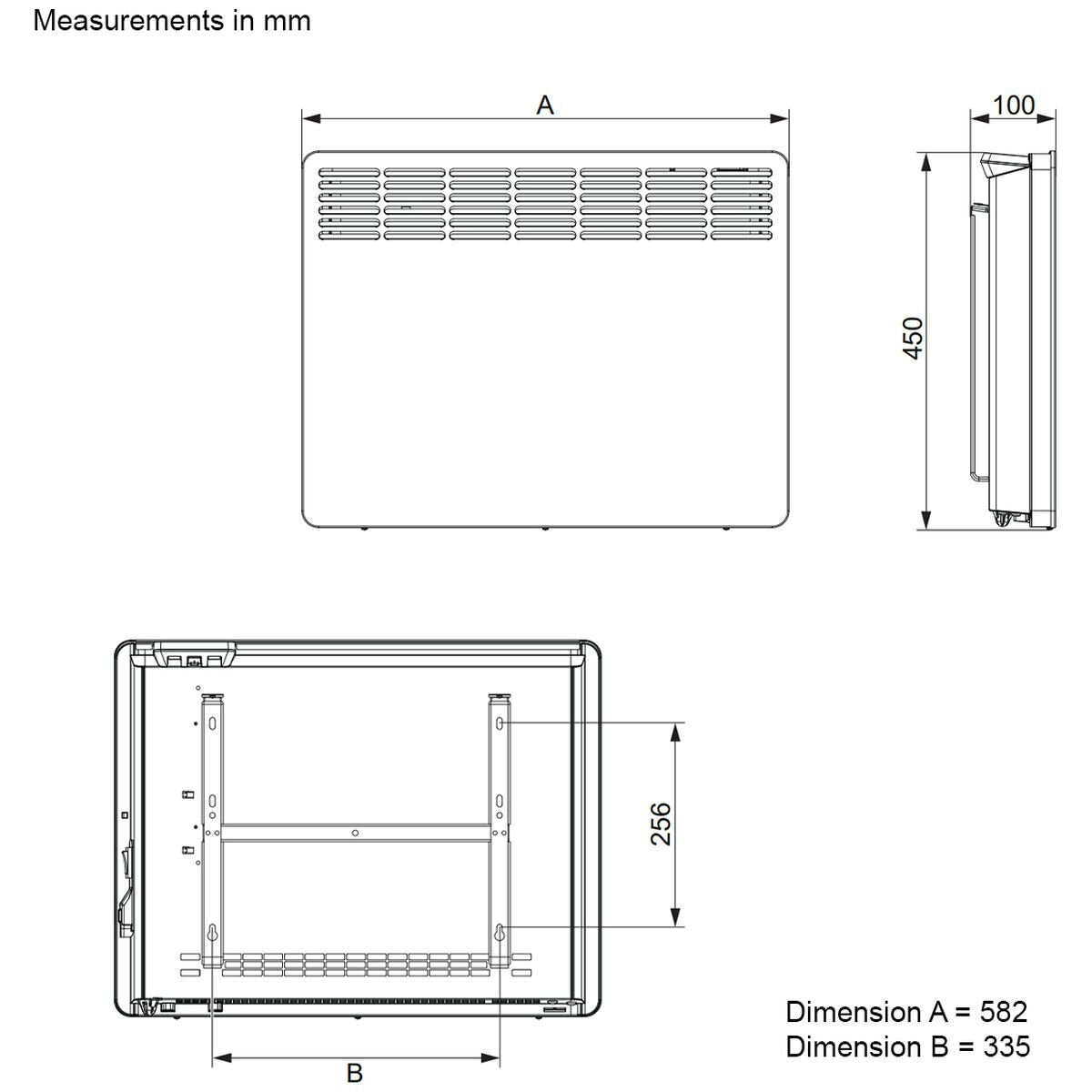 Stiebel Eltron 1.5kW Panel Heater - Wall Mounted, Self-Learning, 7-Day Timer, Alpine White - CNS150TREND