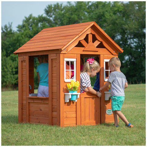 Backyard Discovery Timberlake Cedar Wooden Kids Cubby House