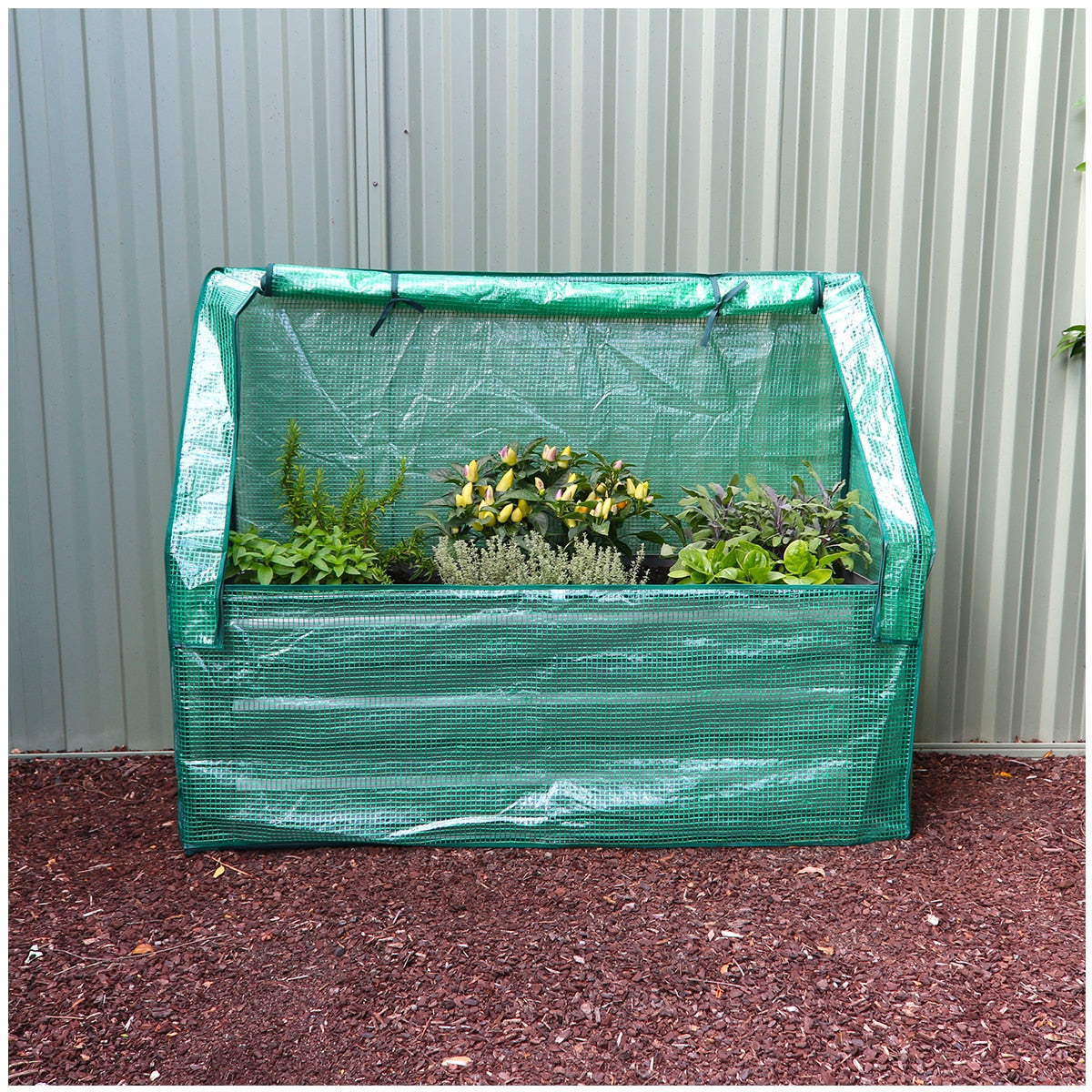 Greenlife Slimline Garden Bed And Greenhouse Cover 120 x 45 x 45cm Charcoal - SuperSaverAU - view 4