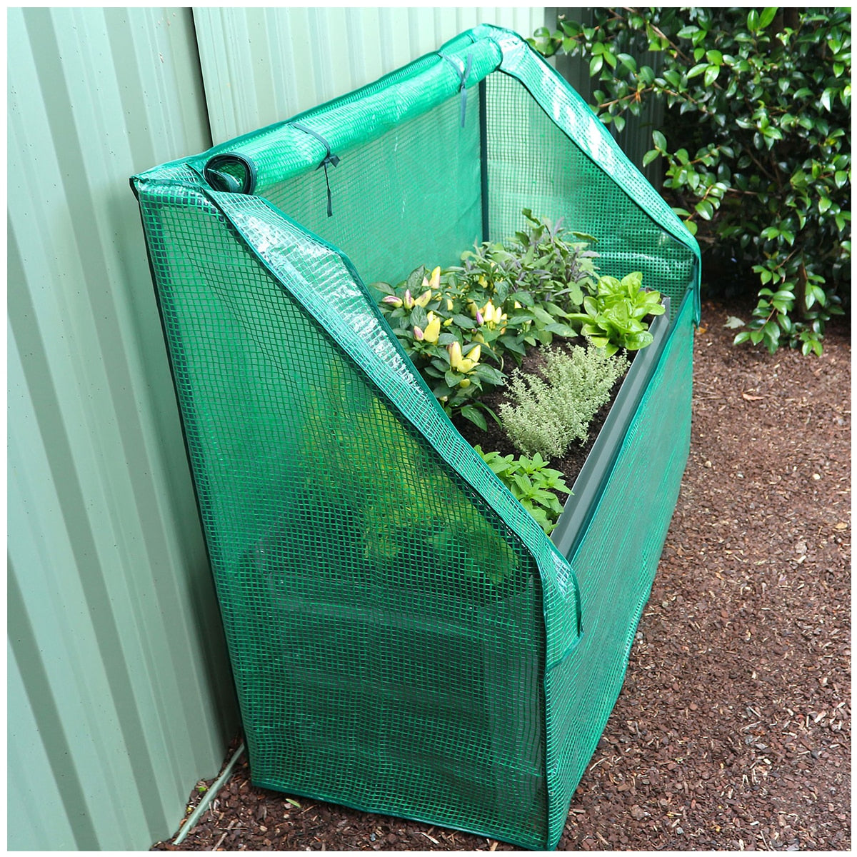 Greenlife Slimline Garden Bed And Greenhouse Cover 120 x 45 x 45cm Slate Grey - SuperSaverAU - view 5
