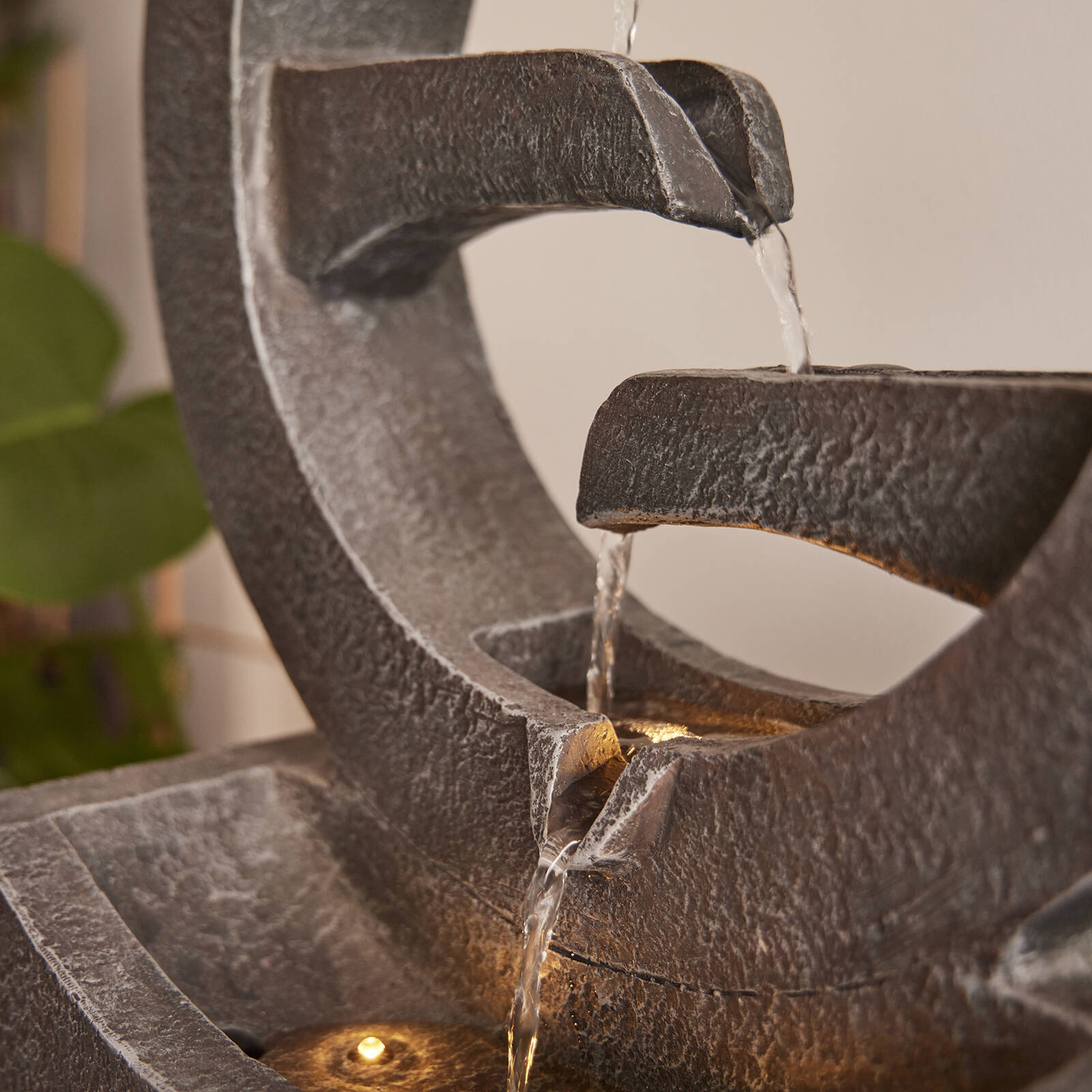 Northcote Pottery Symphonic Circles Water Feature 34 x 17 x 48cm