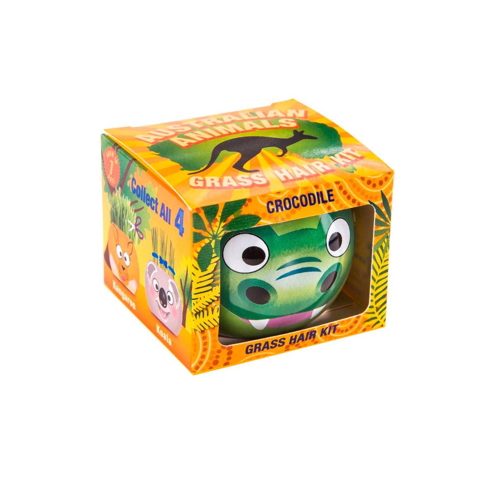 Mr Fothergill's Crocodile Grass Hair Growing Kit, Fun Kids' Ryegrass Kit