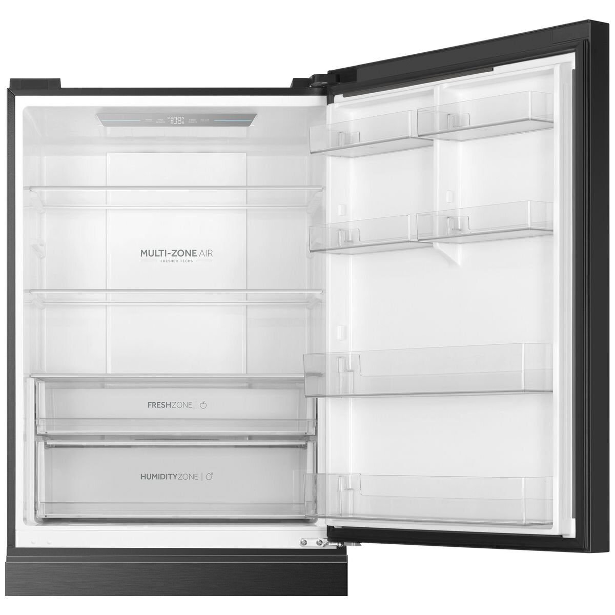 Haier 517L 500 Series Bottom Mount Fridge - Black, 8 Star Energy, Reversible Door - HRF510BEC