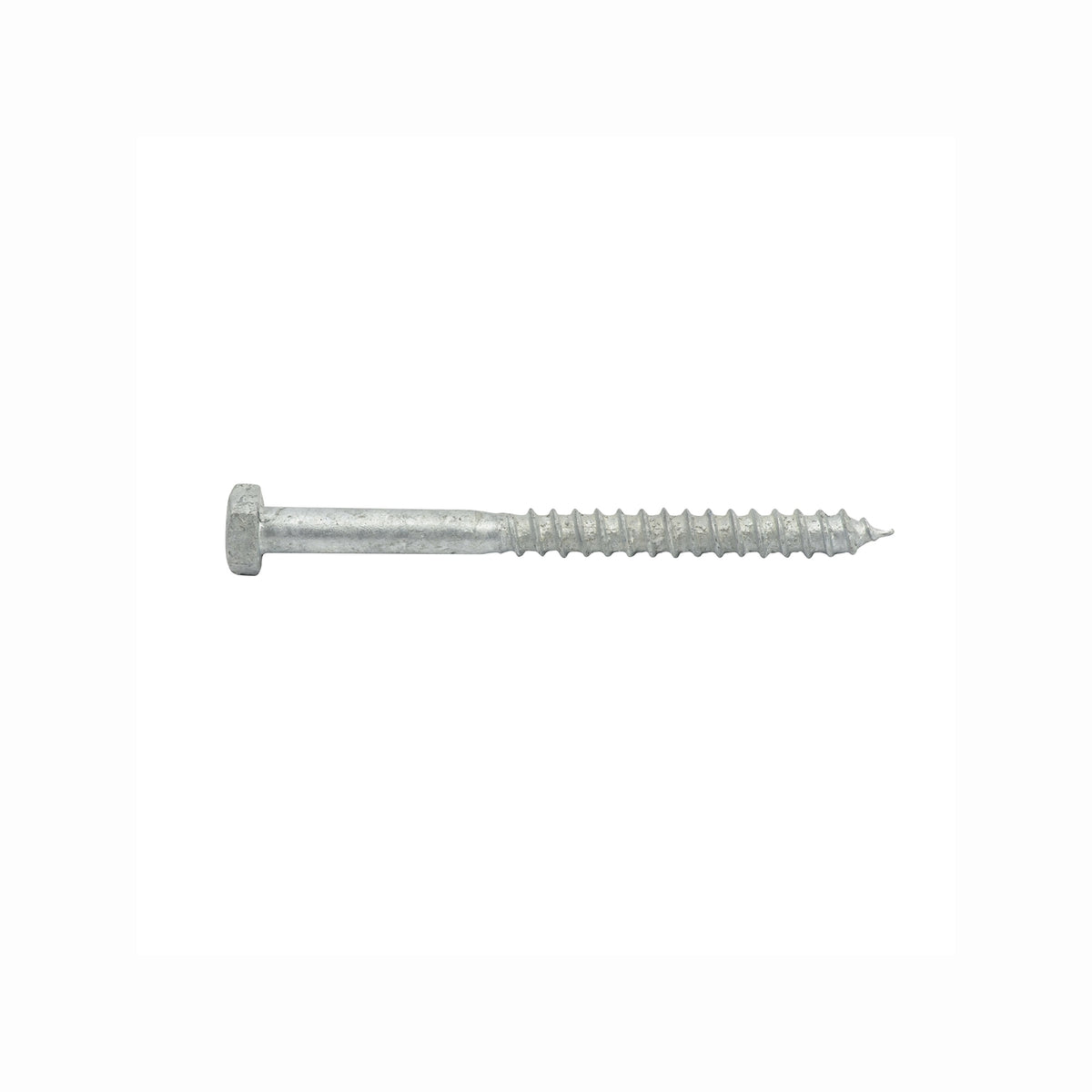Zenith M6 x 75mm Hot Dipped Galvanised Coach Screw, Hex Head 4.6 Grade Steel