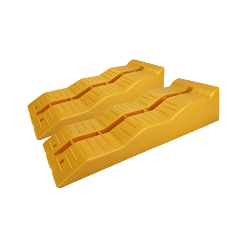 All Set Yellow Caravan Levelling Ramp - Pair