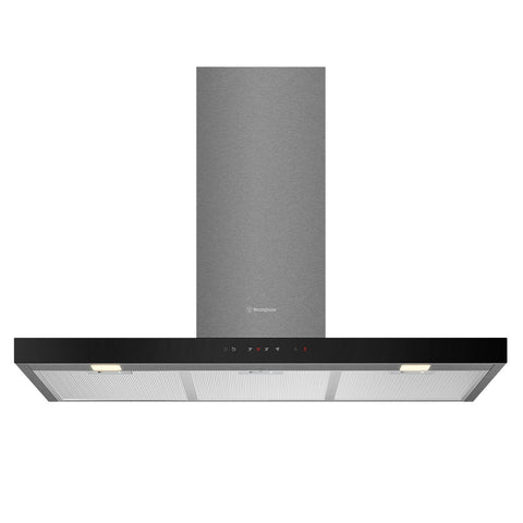 Westinghouse 90cm Canopy Rangehood with Hob2Hood - Dark Stainless Steel, 810m³/h, Boost - WRC924DSD
