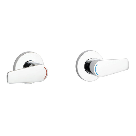 evekare Chrome 1/4 Turn Extended Lever Wall Top Assembly