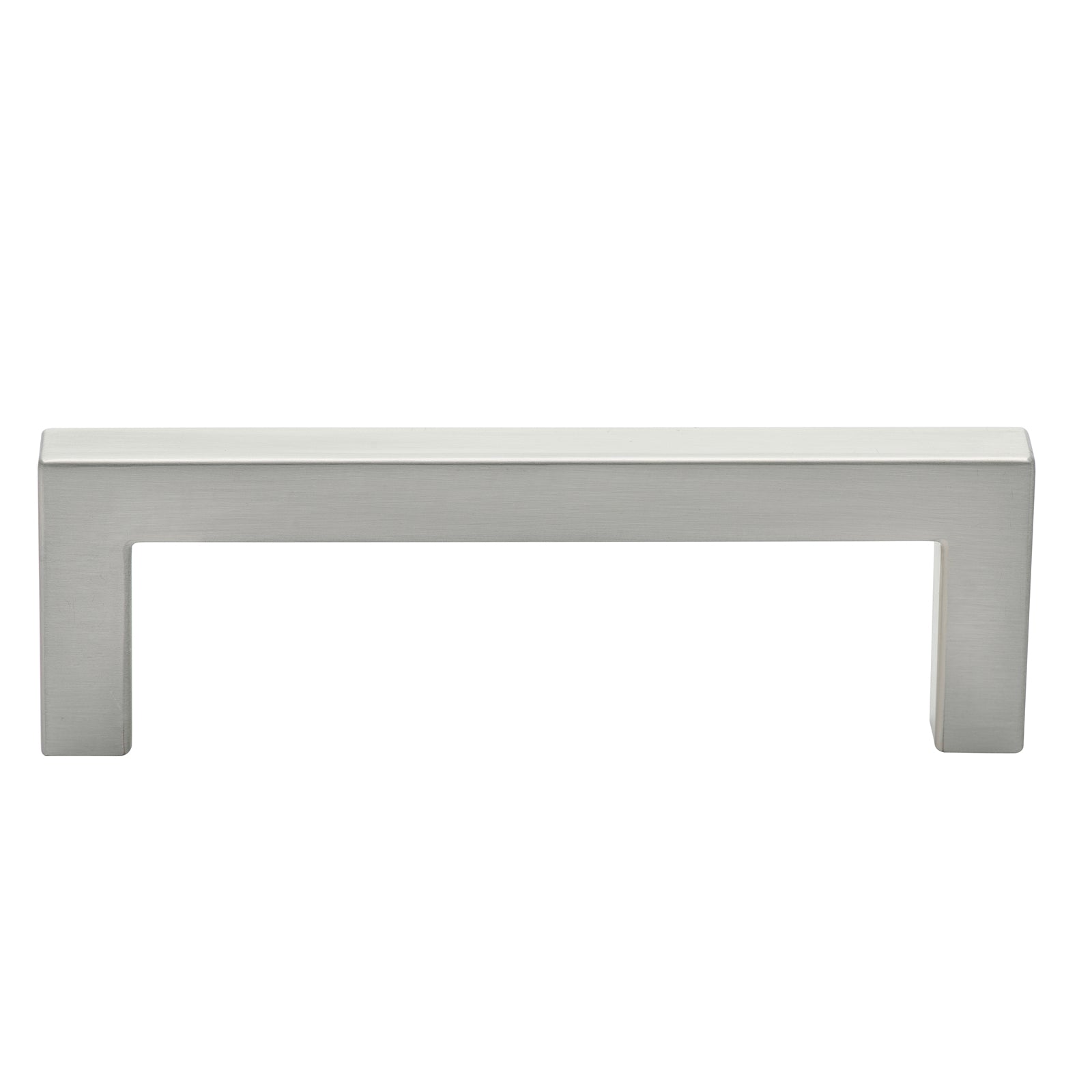 Prestige 106mm Brushed Nickel Square Bar Handle - Zinc Alloy, Cabinet & Drawer