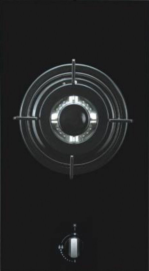 Artusi 30cm gas wok cooktop - Black tempered glass, triple ring burner, flame failure device - CAGH31B