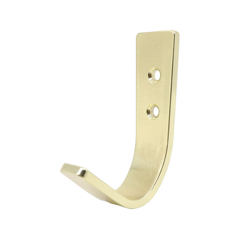 Adoored Brushed Brass Nuvo Deco Hook for Coats, Bags & Accessories