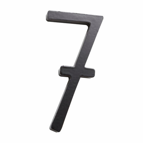 Sandleford House Number 7 - 75mm - Black - Galvanised Steel - Weather Resistant - SuperSaverAU - view 1