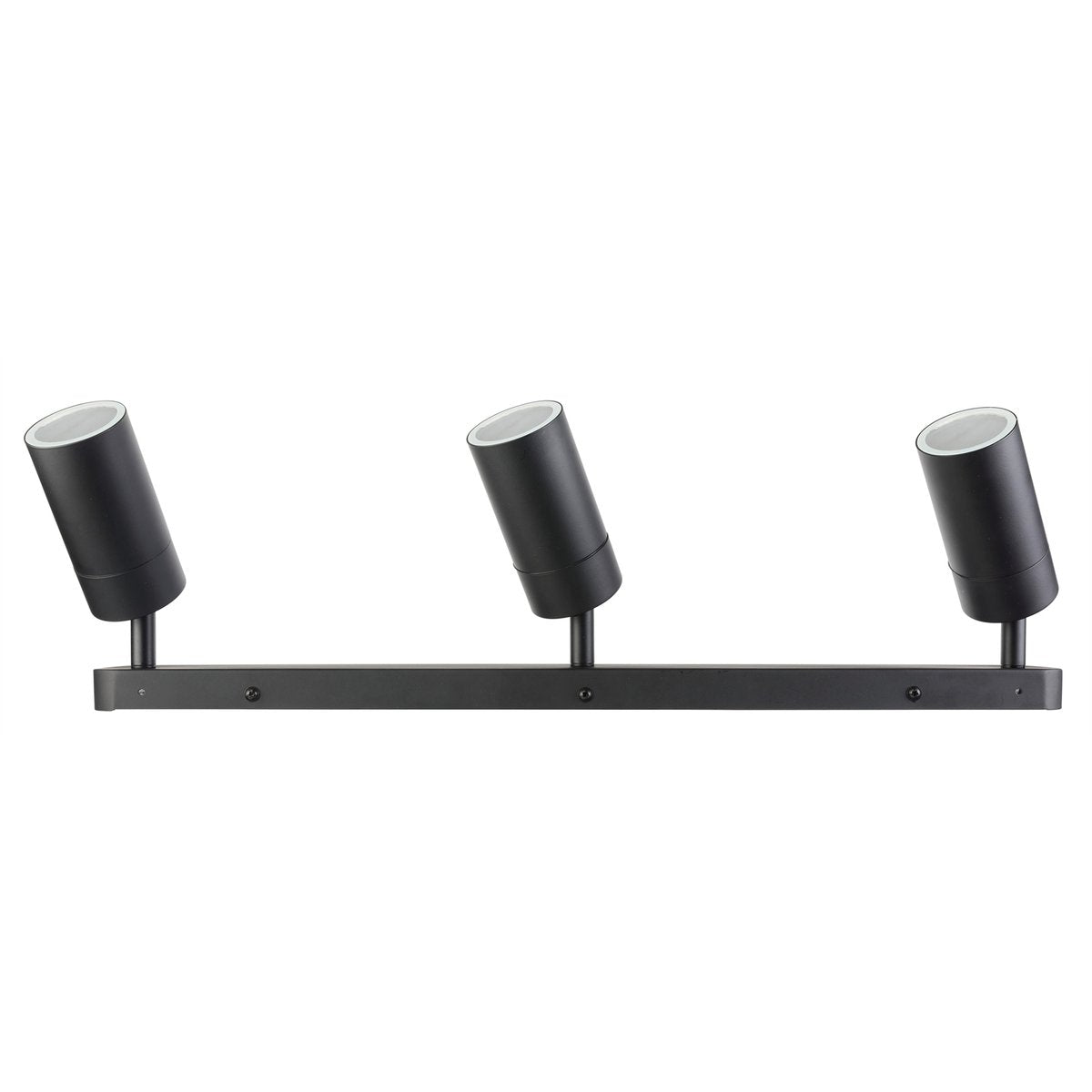 Brilliant Lighting Coolum Triple 27W Black Outdoor Wall Light GU10 Stainless Steel 240V 19838/06