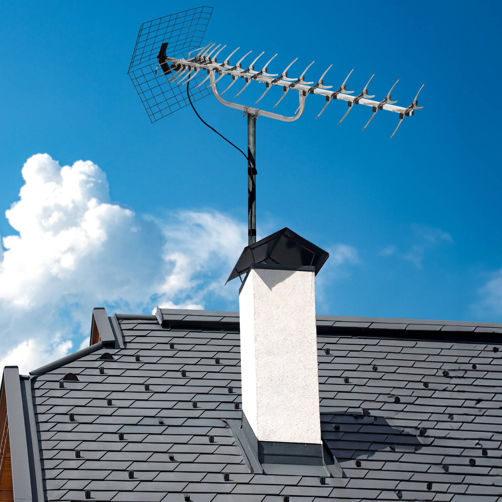 Antsig Antenna Mast U-Bolt Clamp, Galvanised Steel for Outdoor Pole Mounting