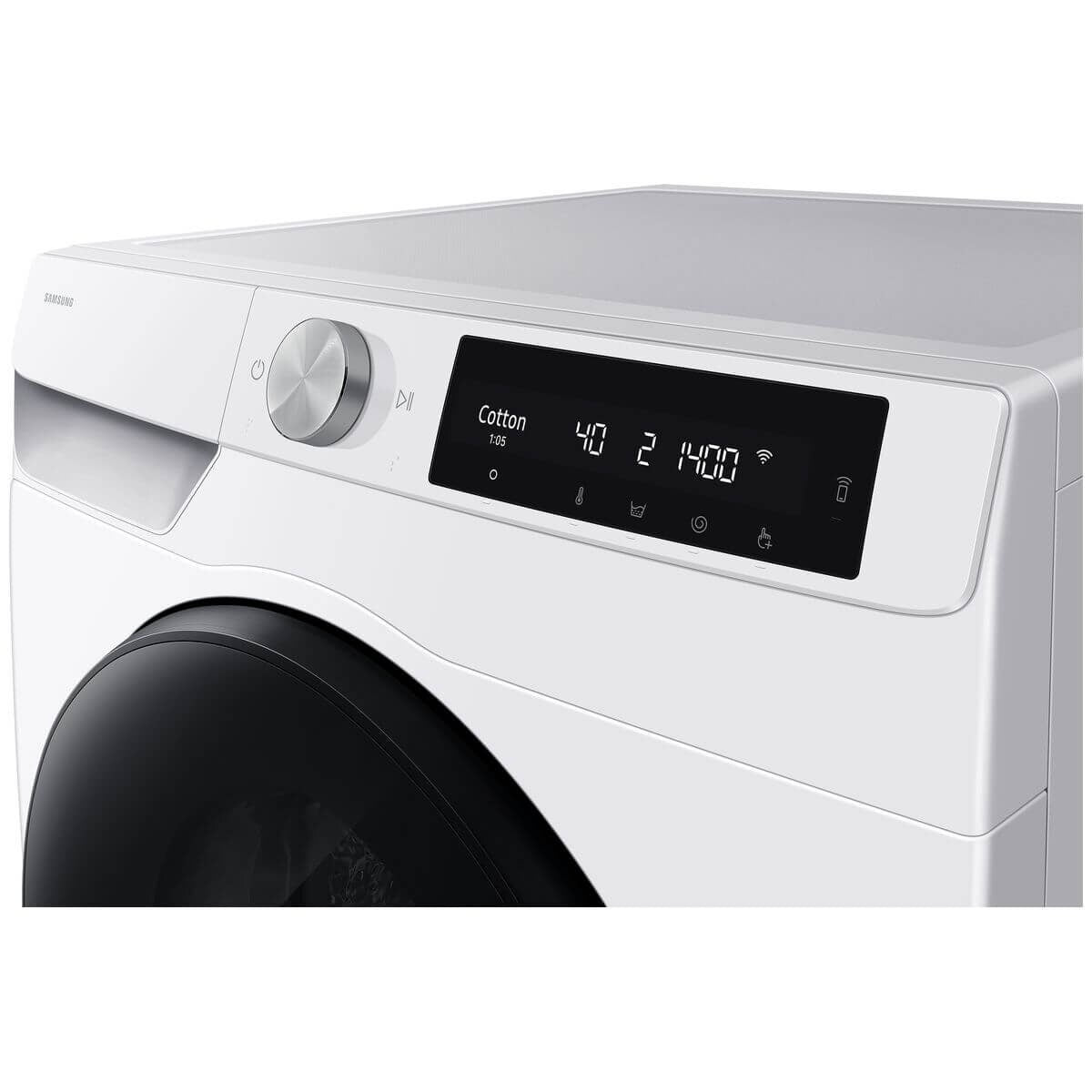 Samsung 9kg/6kg Washer Dryer Combo - AI Wash, Super Speed, Hygiene Steam, White - WD90HG6U94BE