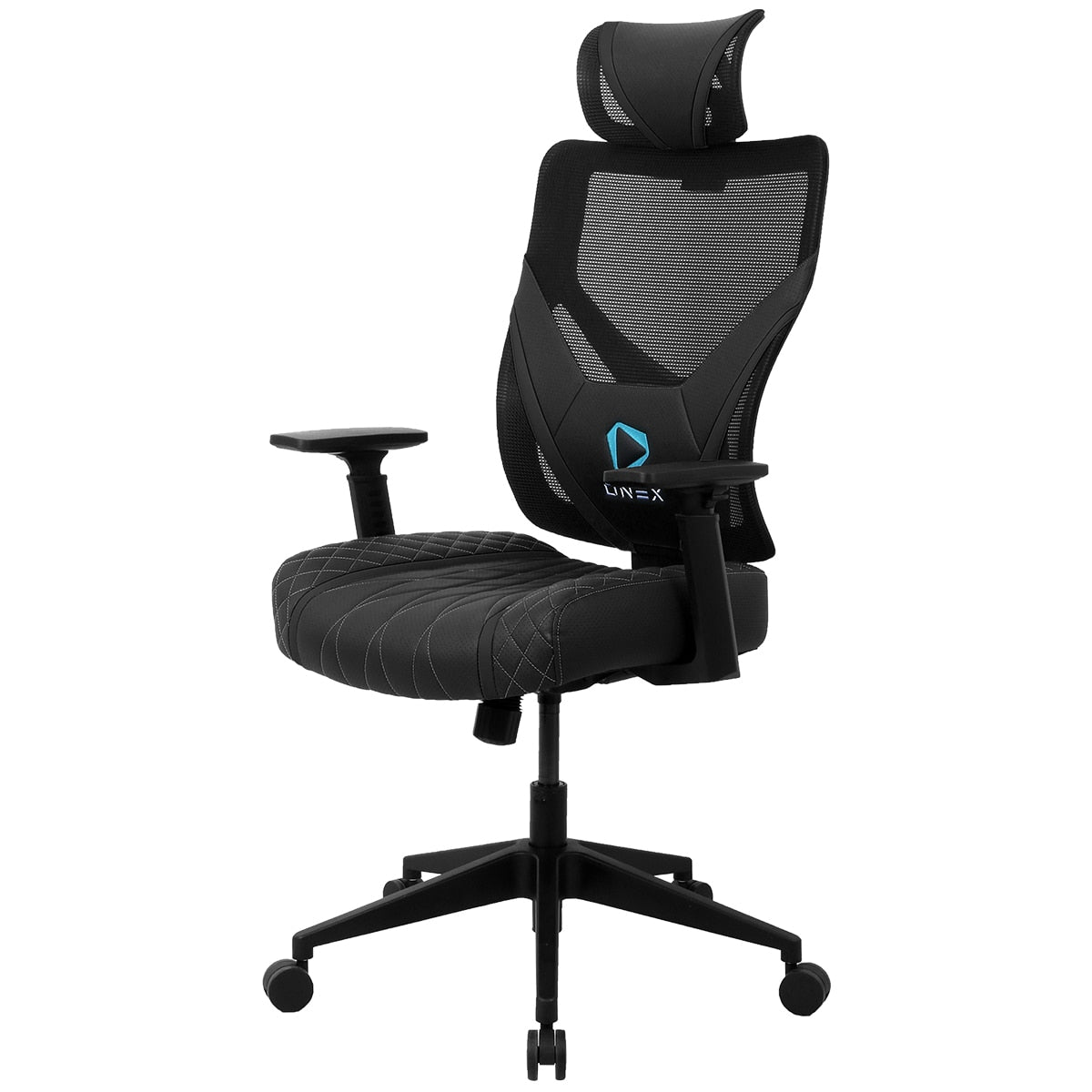ONEX GE300 Breathable Ergonomic Gaming Chair Black - SuperSaverAU - view 2