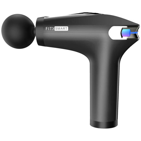Fitsmart I-Reach Massage Gun - Extended Handle, Cooling Head, 5 Attachments, Black - 10004670