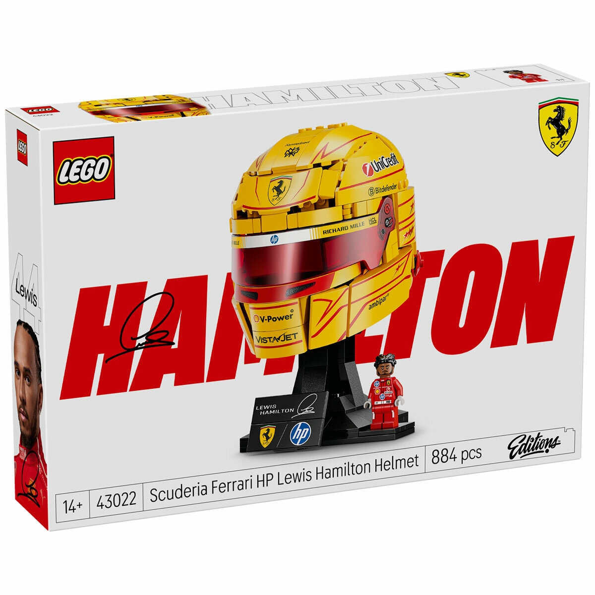 LEGO Editions Scuderia Ferrari HP Lewis Hamilton Helmet 43022
