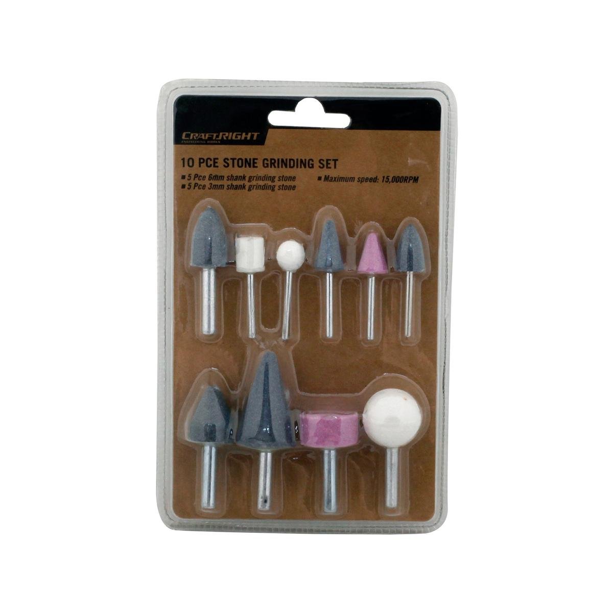 Craftright 10 Piece Stone Grinding Set