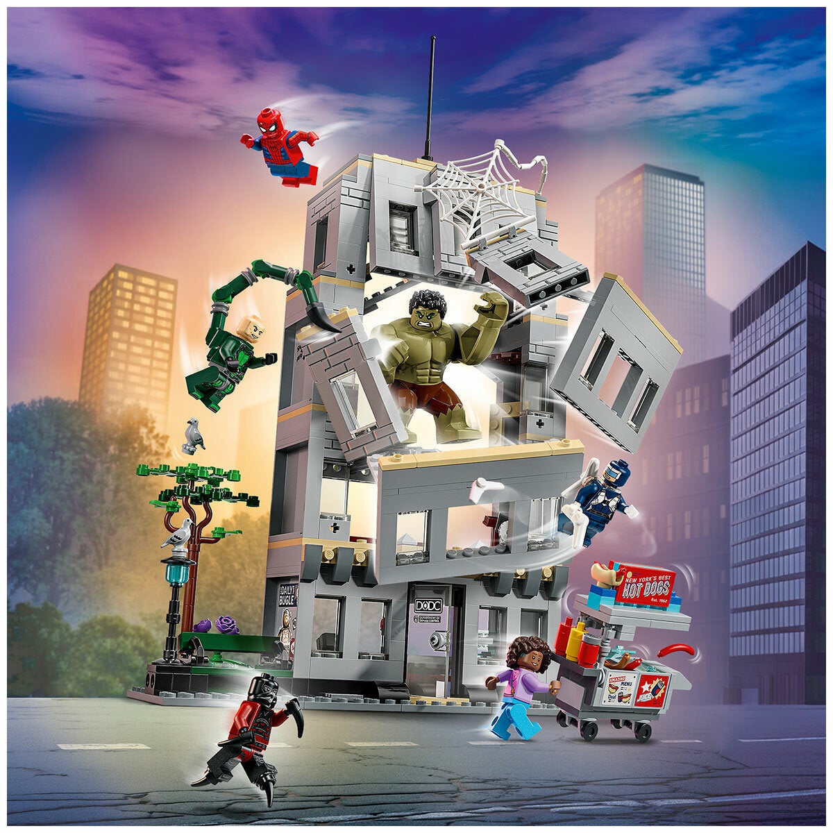 LEGO Spider-Man vs Hulk Epic Clash Marvel Construction Toy Ages 8 Plus 76350 — image 5
