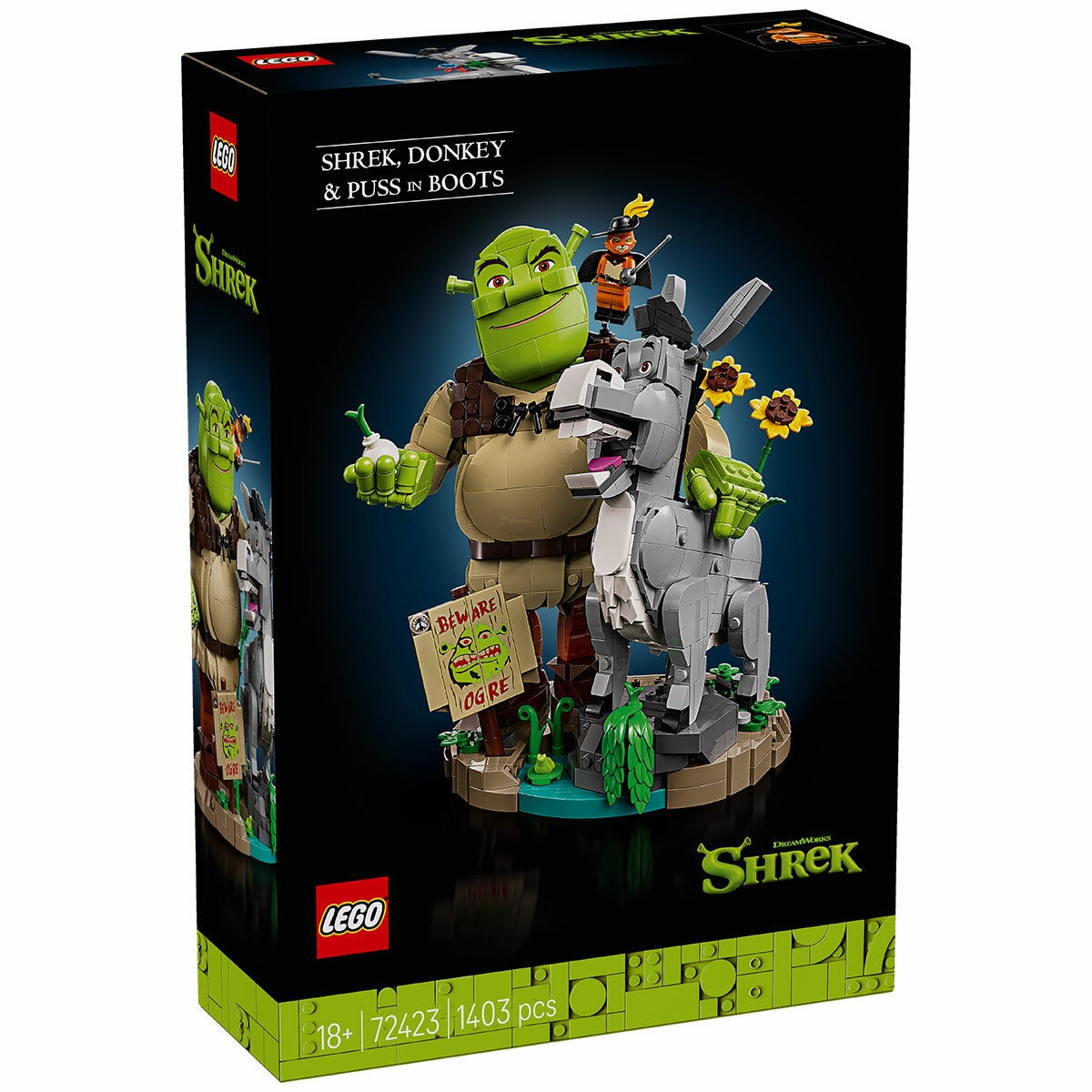 LEGO Shrek and Donkey Posable Figure Kit With Puss in Boots Display 72423 — image 6