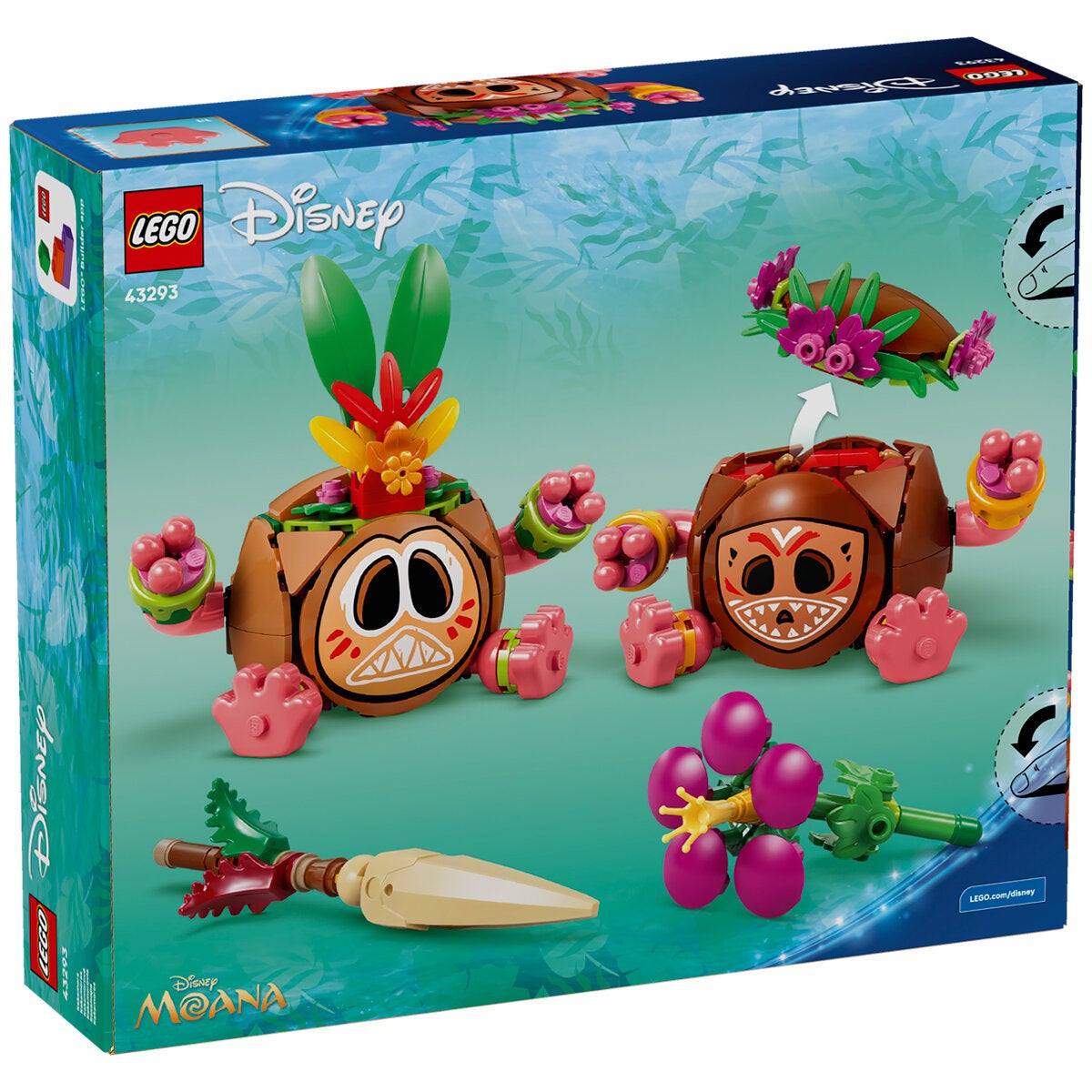LEGO Moana Kakamora Disney Brick Built Figures 407 Pieces Display 43293 — image 2