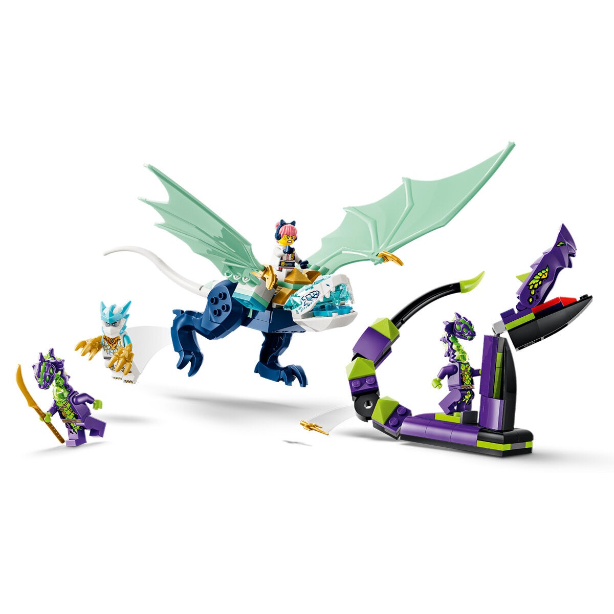 LEGO Zane Ice Dragon Battle NINJAGO Posable Dragon Toy 141 Pieces 71865 — image 6